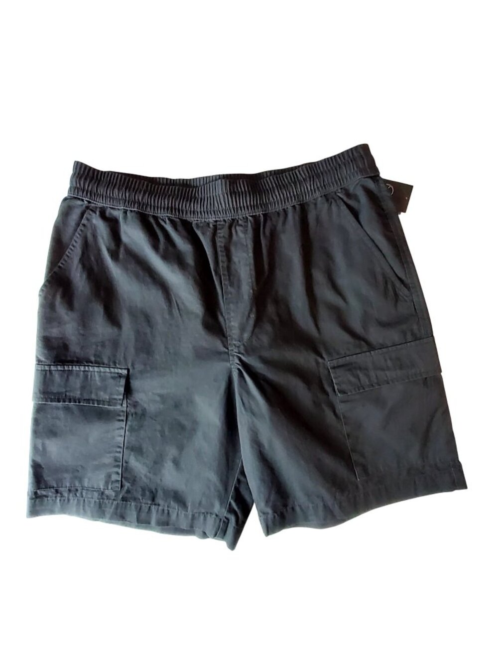 Original Use Mens Black Cargo Shorts Small  Elastic waistband with drawstring